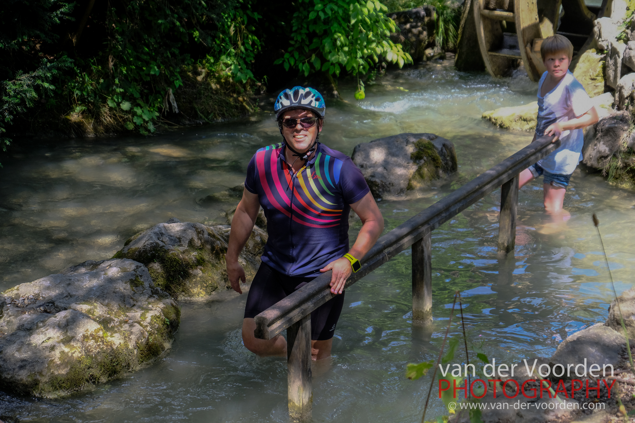Wassertreten im Kurpark Garmisch